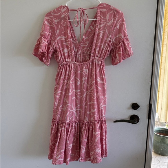 Yireh Dress Petal Hawaii ruffle floral vacation babydoll tiered - Picture 4 of 9